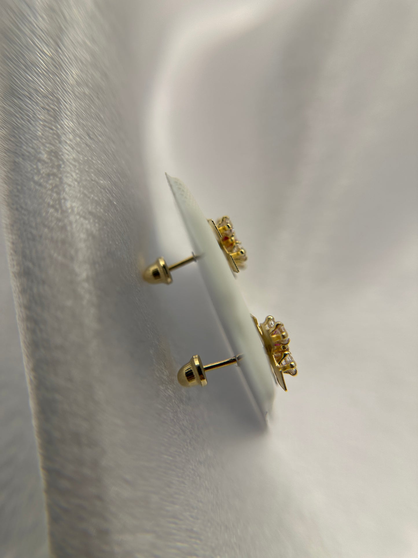 14K Gold Cross Earrings