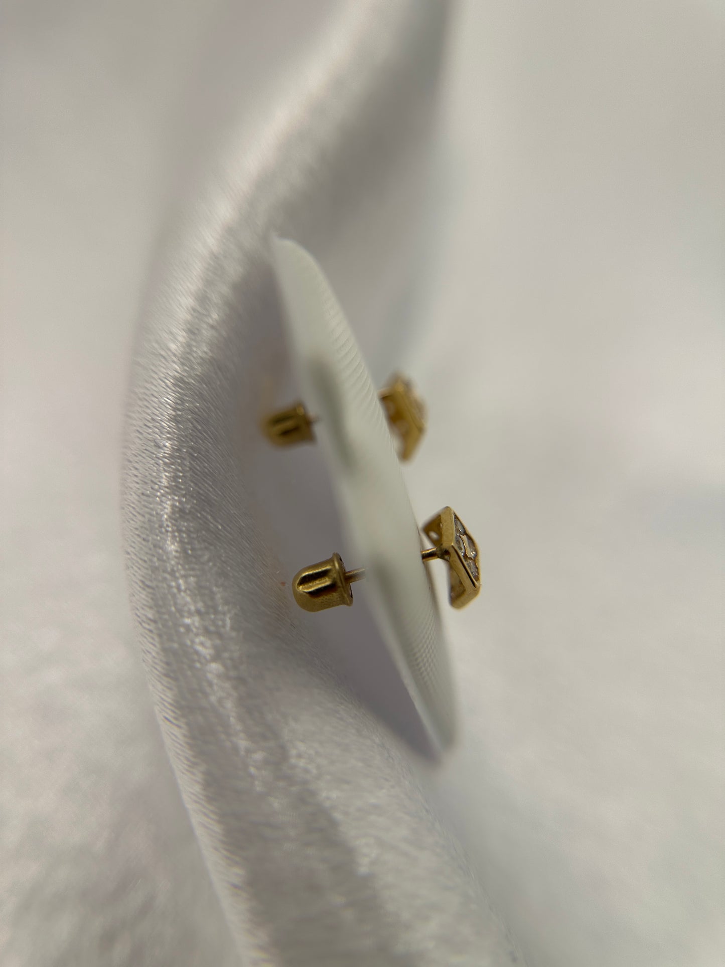 14K Gold Cube Dice Earrings