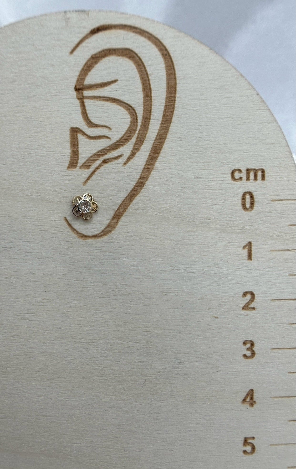 14k Gold Flower Earrings