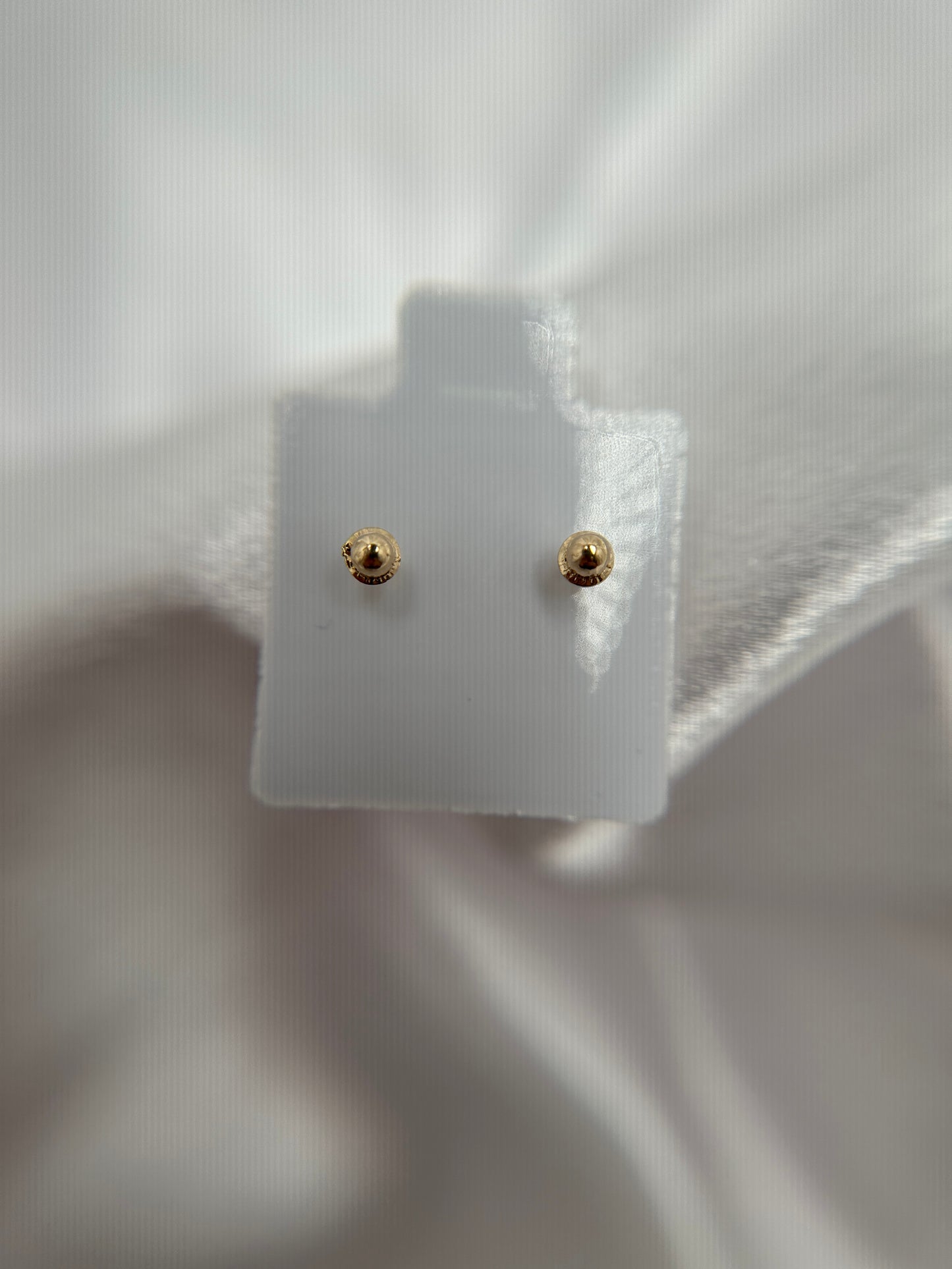14k Gold Cat Earrings