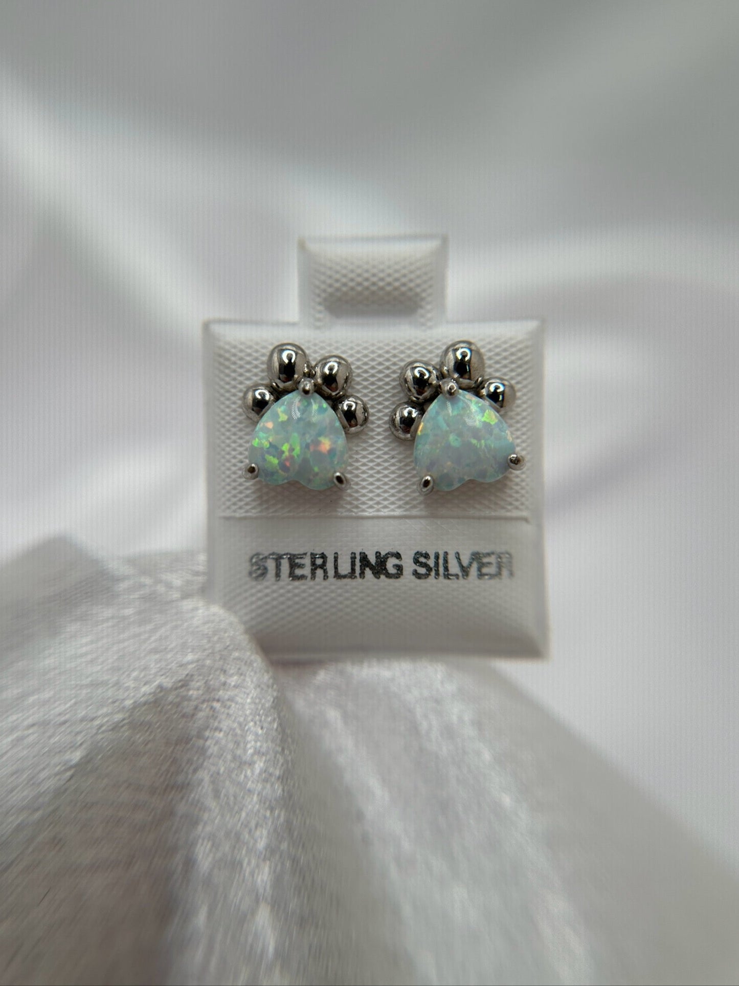 Silver Opal Earrings