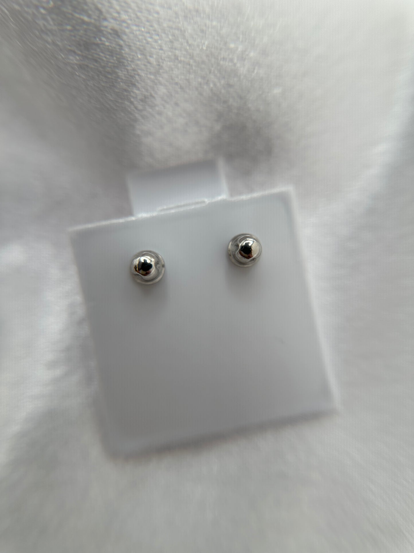 Silver Minnie Mouse Earrings
