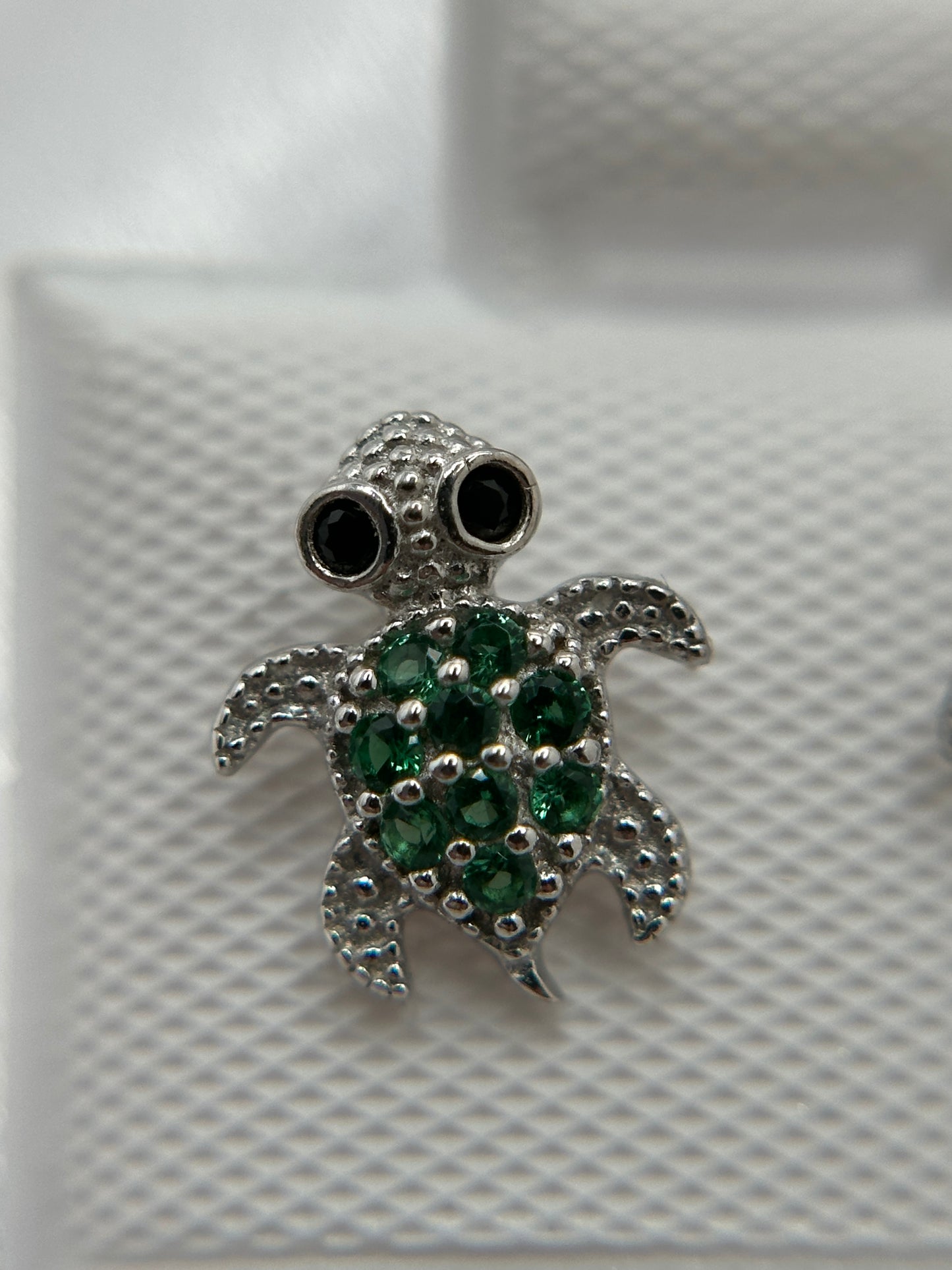 Silver Turtle Earrings