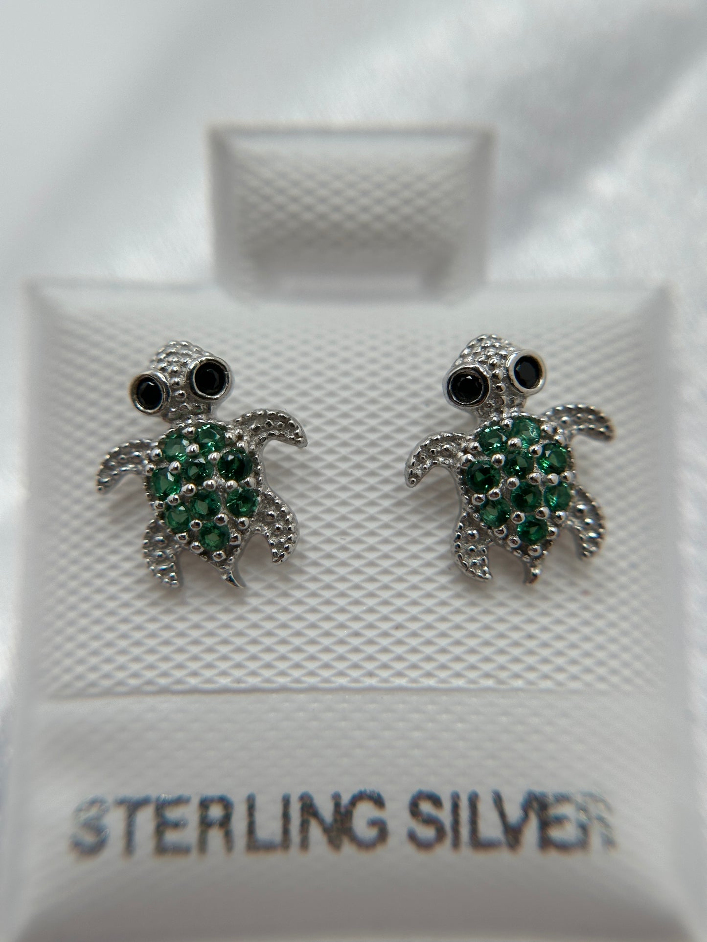 Silver Turtle Earrings