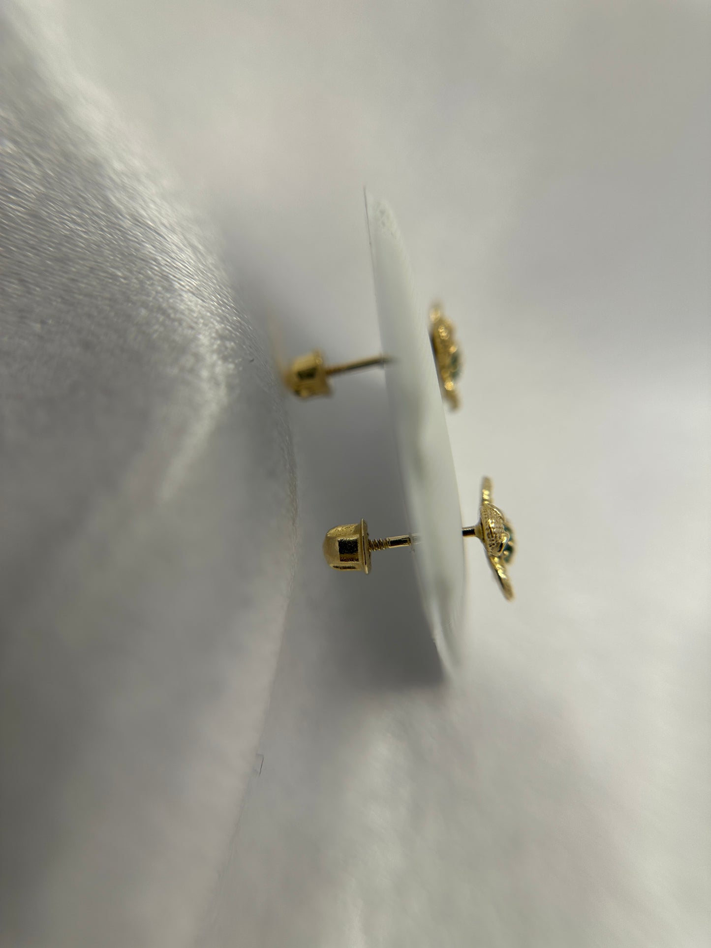 14k Gold Turtle Earrings