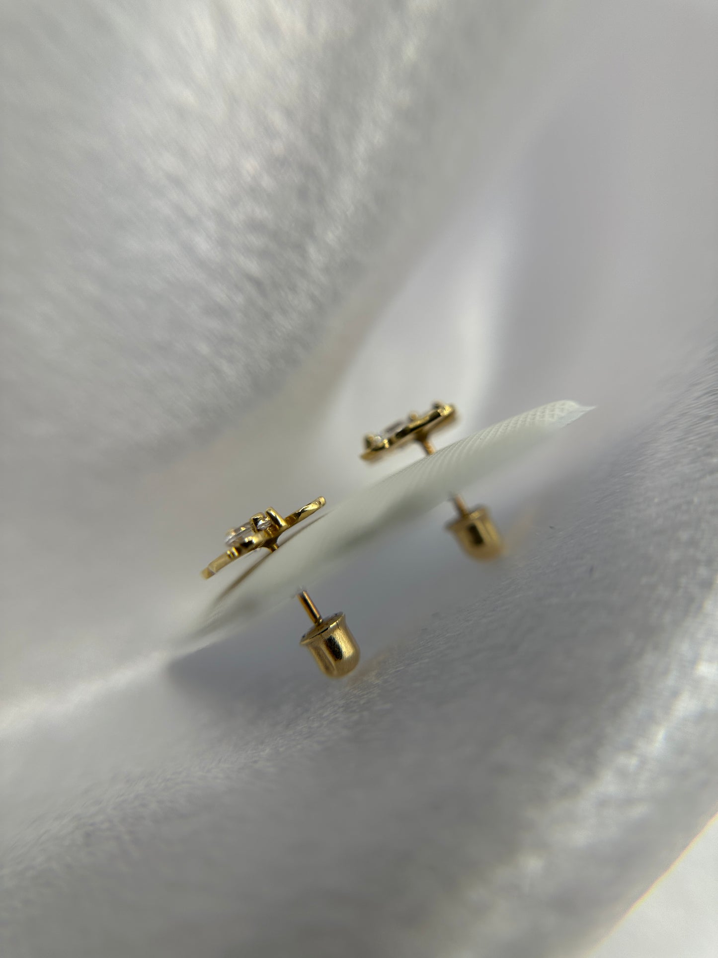 14k Gold Butterfly Earrings
