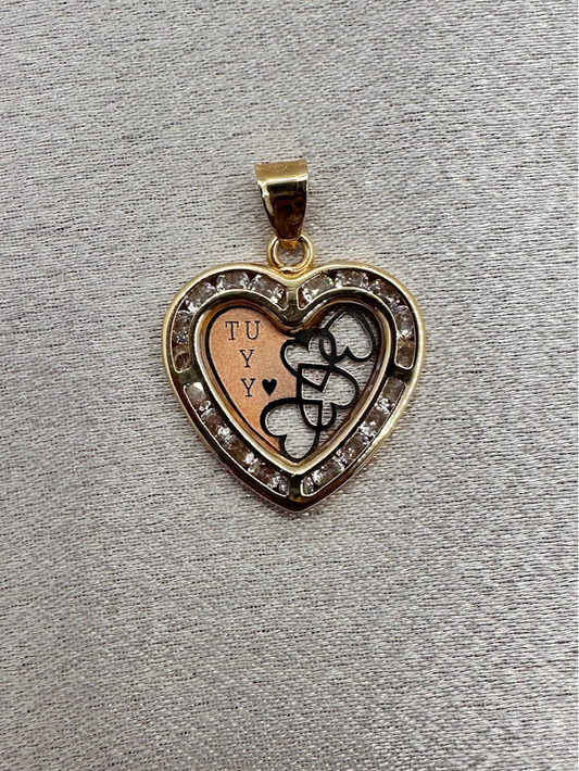 14K Gold Heart Pendant