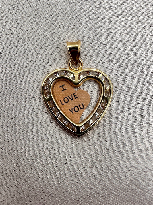 14K Gold Heart Pendant