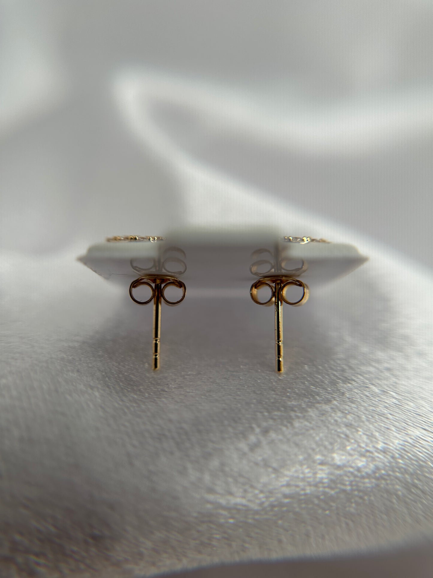 14k Gold Fancy CC Earrings